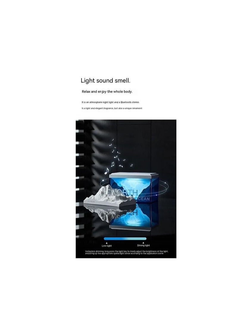 Generic - Bluetooth Speaker Night Light with Glacier Aromatherapy Atmosphere - Image 1