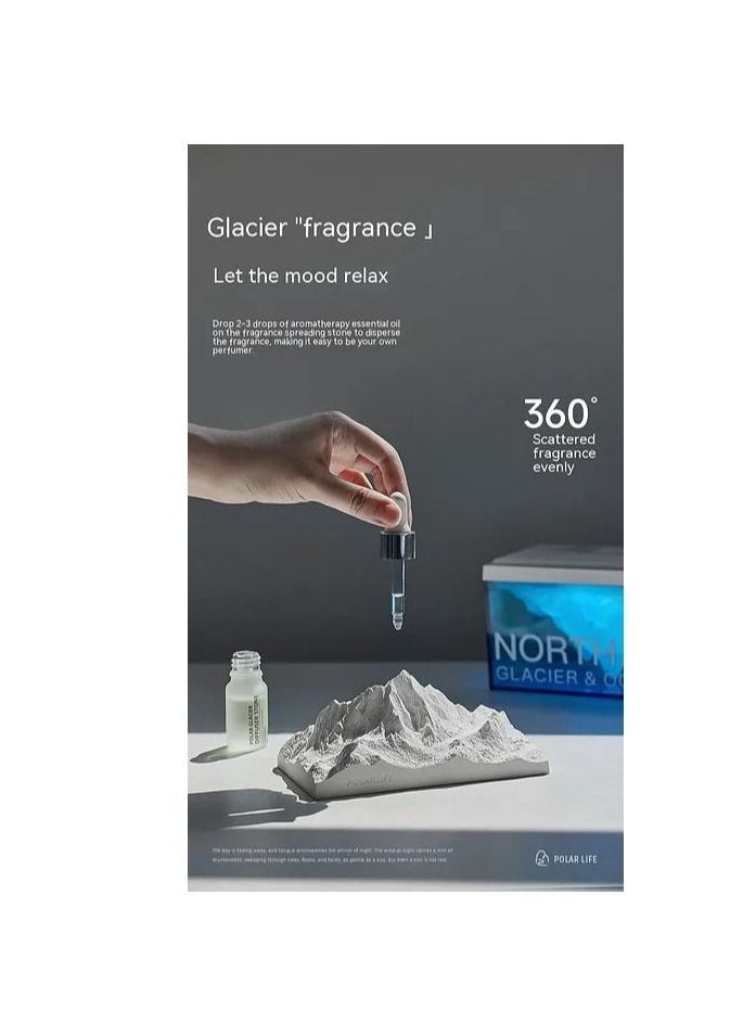 Generic - Bluetooth Speaker Night Light with Glacier Aromatherapy Atmosphere - Image 1