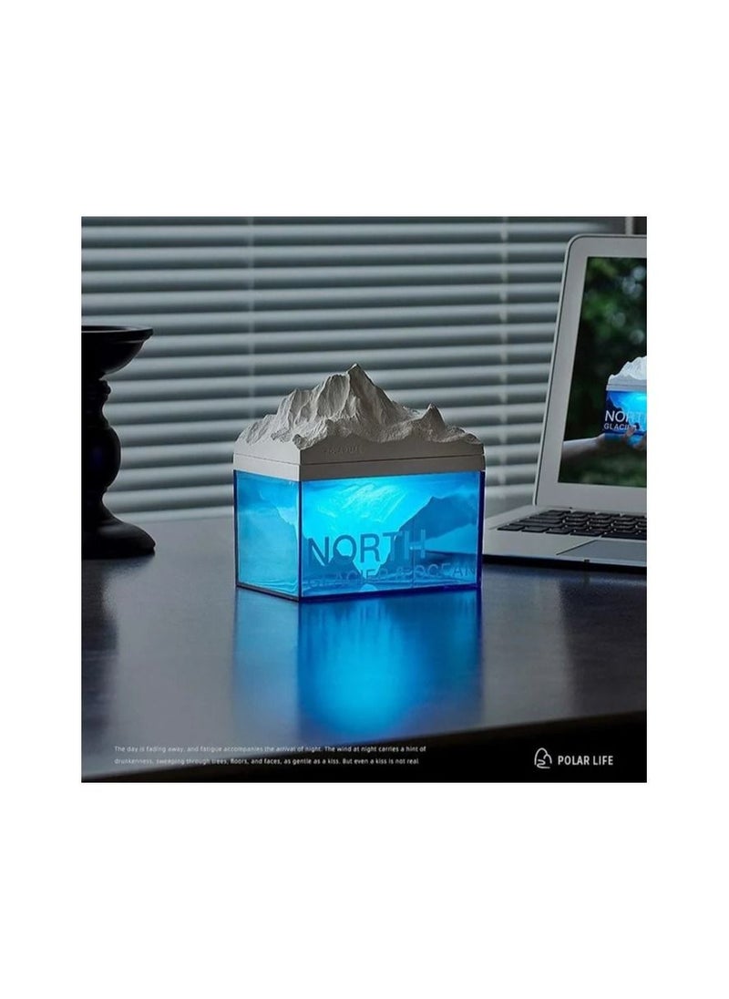 Generic - Bluetooth Speaker Night Light with Glacier Aromatherapy Atmosphere - Image 1