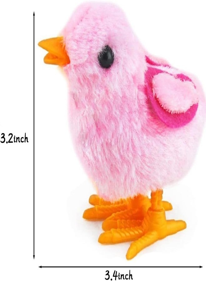 FEXXA Bunny and Jumping Chick Wind Up Toys Novelty Chicken Hopping Windup Toy for Kids Toddlers Adult Easter Egg Hunt Basket Stocking Stuffers Party Gifts [Multicolor] (4 PIC-Jumping Chick-Pattern Colour) - Image 3