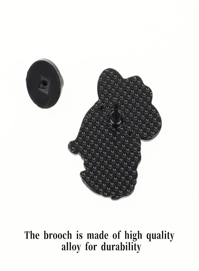 ولهيف دبوس مينا WLLHYF على شكل قطة راعي بقر، مصنوع من سبيكة معدنية، دبوس طية صدر السترة بتصميم حيوان كرتوني لطيف، مشبك قطة مرح لتزيين حقائب الظهر والملابس والسترات والحقائب والقبعات، هدية مثالية لعيد الميلاد وعيد الحب - Image 3