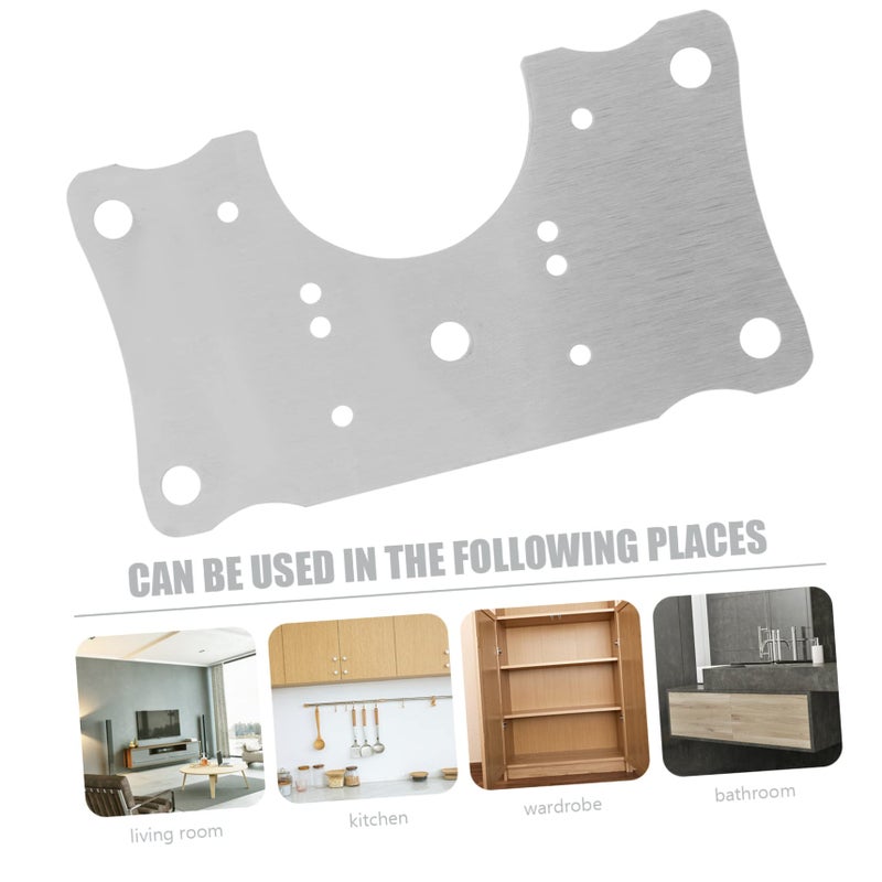 Stainless Steel Hinge Repair Kit 10pcs 9X5X0 5CM Cabinet Door Hinge Plates Replacement - Image 4