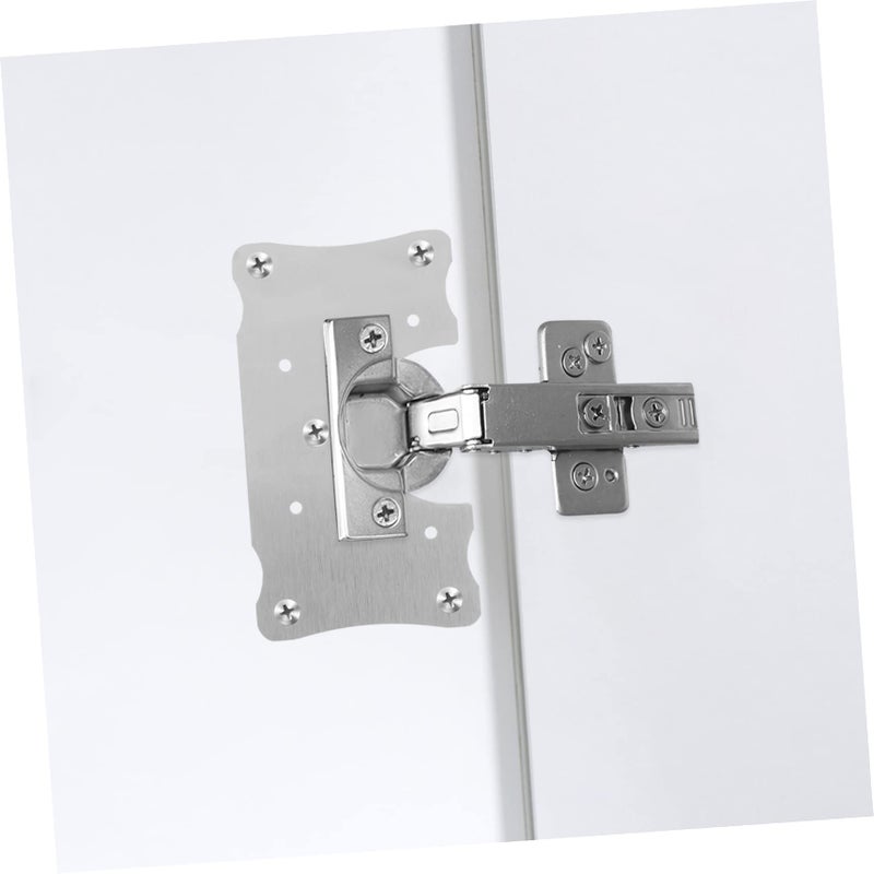 Stainless Steel Hinge Repair Kit 10pcs 9X5X0 5CM Cabinet Door Hinge Plates Replacement - Image 3
