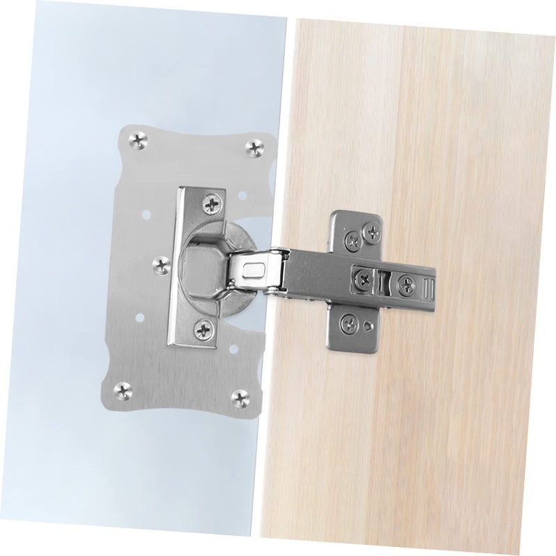 Stainless Steel Hinge Repair Kit 10pcs 9X5X0 5CM Cabinet Door Hinge Plates Replacement - Image 5