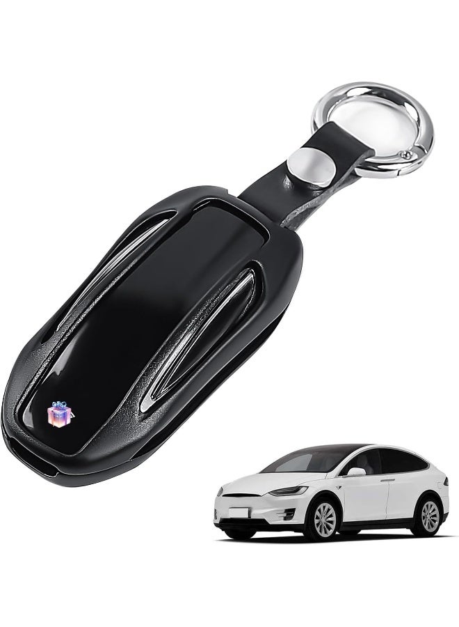 Tesla LMZX Model X Premium Aluminum Metal Key Fob Cover Key Chain for Model X Smart Remote Key Fob Key Protection Case Accessories - Image 1