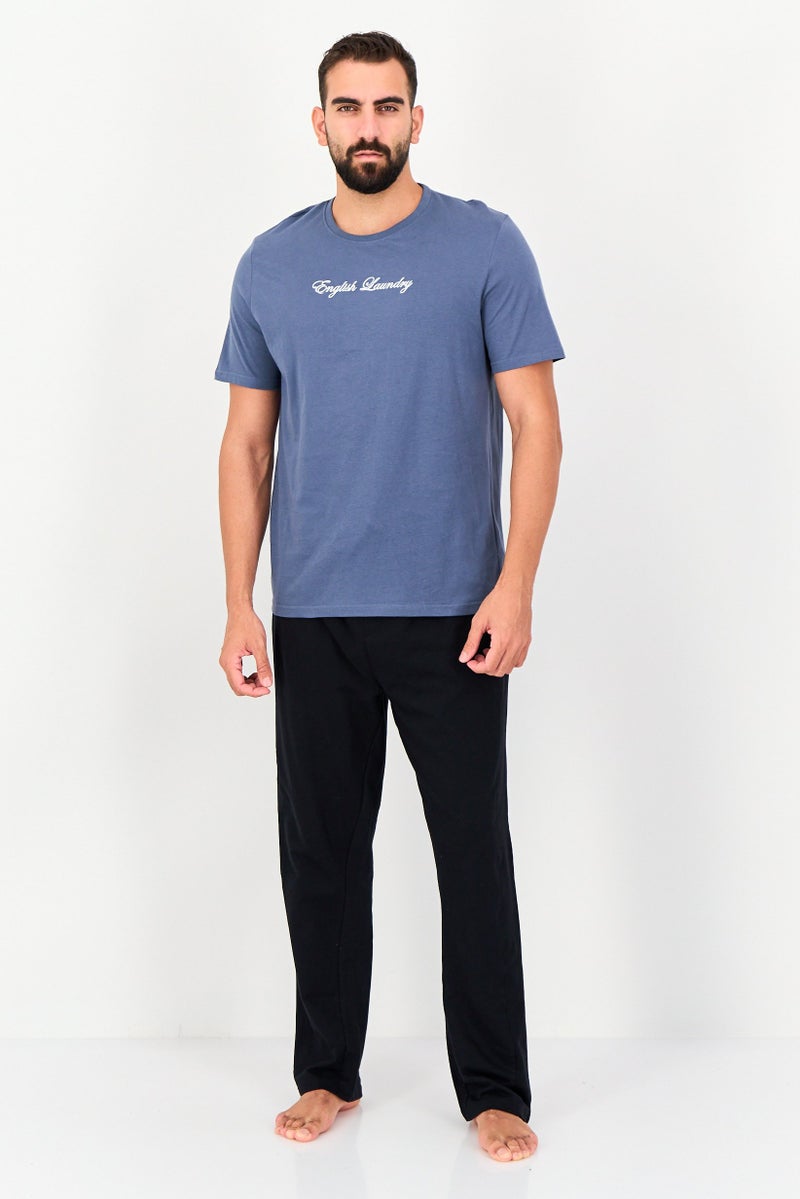 English Laundry Men 2 Pieces Short Sleeve T-Shirt And Pyjama Pants Set, Multicolor - Image 1