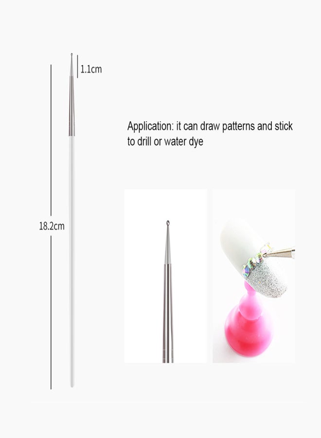 20PCS Nail Art Brush Kit Nail Painting Brush Pen Wood Nail Dotting Pen with Carry Bag - Image 4