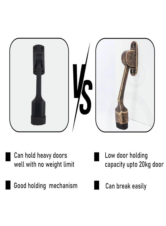 DHSVS Premium 5-Inch Door Stopper for Main Door with Bullet Black/Stopper with Rubber Grip for Home,Office and Hotel(Pack of 1) - Image 5