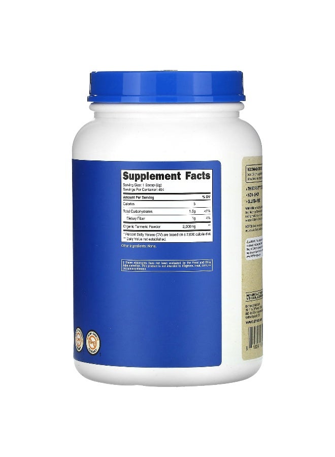 Nutricost, Organic Turmeric Powder, Unflavored, 32 oz (907 g) (Packaging may vary) - Image 2