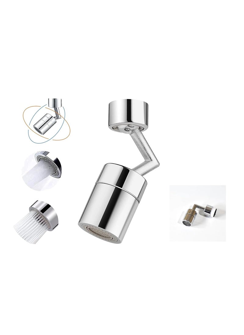 Techmahoday Techmahoday Pack of 1 Splash Filter Faucet 720 Rotatable Faucet Sprayer Head with Durable Copper AntiSplash OxygenEnriched Foam 4Layer Net Filter Leakproof Design with Double ORing  - Image 2