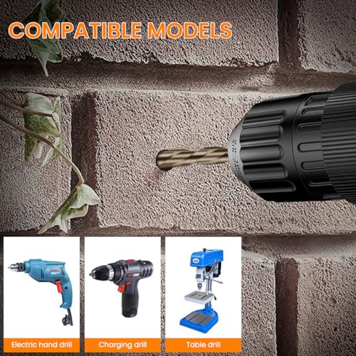 Serplex 14PCS Alloy Steel Carbide Drill Bits for Ceramic Tiles Glass Marble Concrete 3 4 5 6 8 10 12mm High Impact 4-Edge Sawtooth Power Hex Shank Hole Opener - Image 4