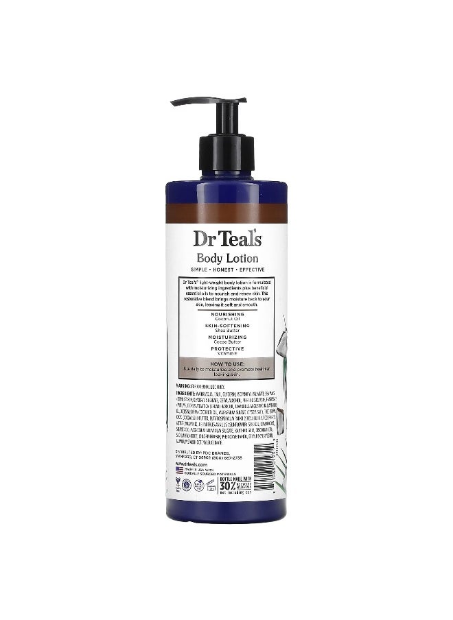 Dr. Teals Dr. Teal's, Body Lotion, Nourish & Protect, Coconut Oil & Essential Oils, 18 fl oz (532 ml)  - Image 2