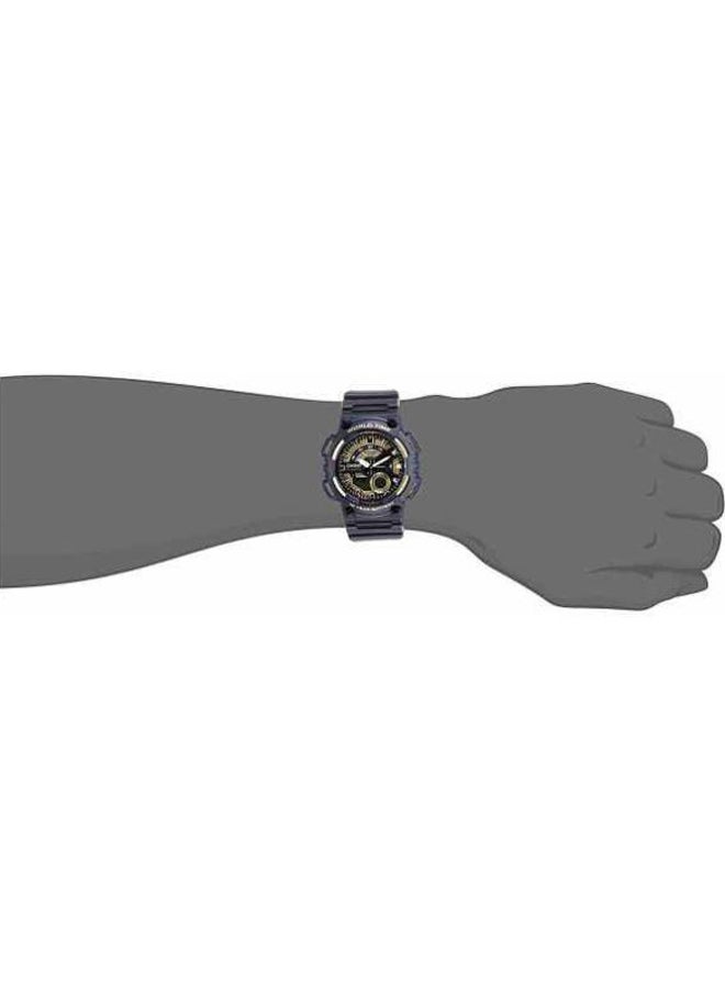 CASIO Men Youth Series Analog & Digital Watch AEQ-110BW-9AVDF - 52 mm - Black - Image 4