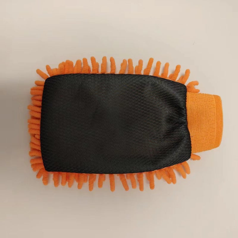 One-Sided Chenille Car Wipe Gloves Caterpillar Thickened Water Absorbent Car Wash Foam Car Beauty Care Car Wipe - Image 5