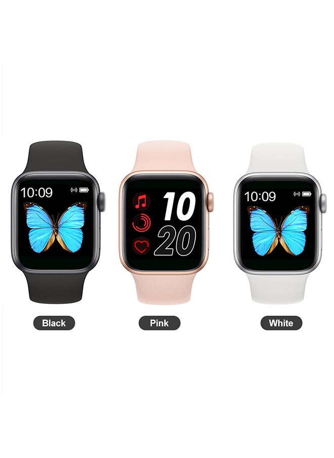 300.0 mAh T500 Series 5 Color Screen Message Reminder Health Monitor IP67 Waterproof Sport Tracker Intelligent Watch Black