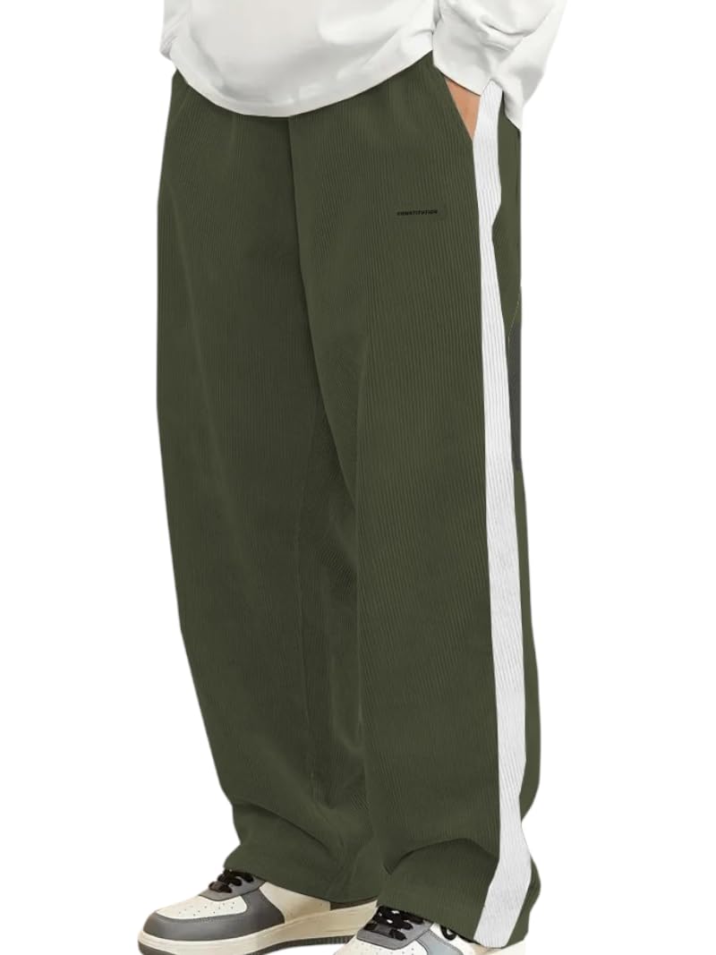 JVX Trouser for Men || Casual Trouser || Track Pant for Men || Trackpants || Mens Track Pant (TROUSER-05) (in, Numeric, 34, Olive) - Image 1