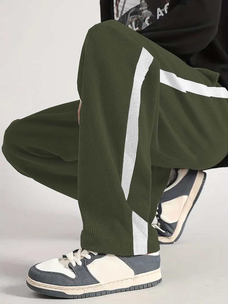 JVX Trouser for Men || Casual Trouser || Track Pant for Men || Trackpants || Mens Track Pant (TROUSER-05) (in, Numeric, 34, Olive) - Image 2