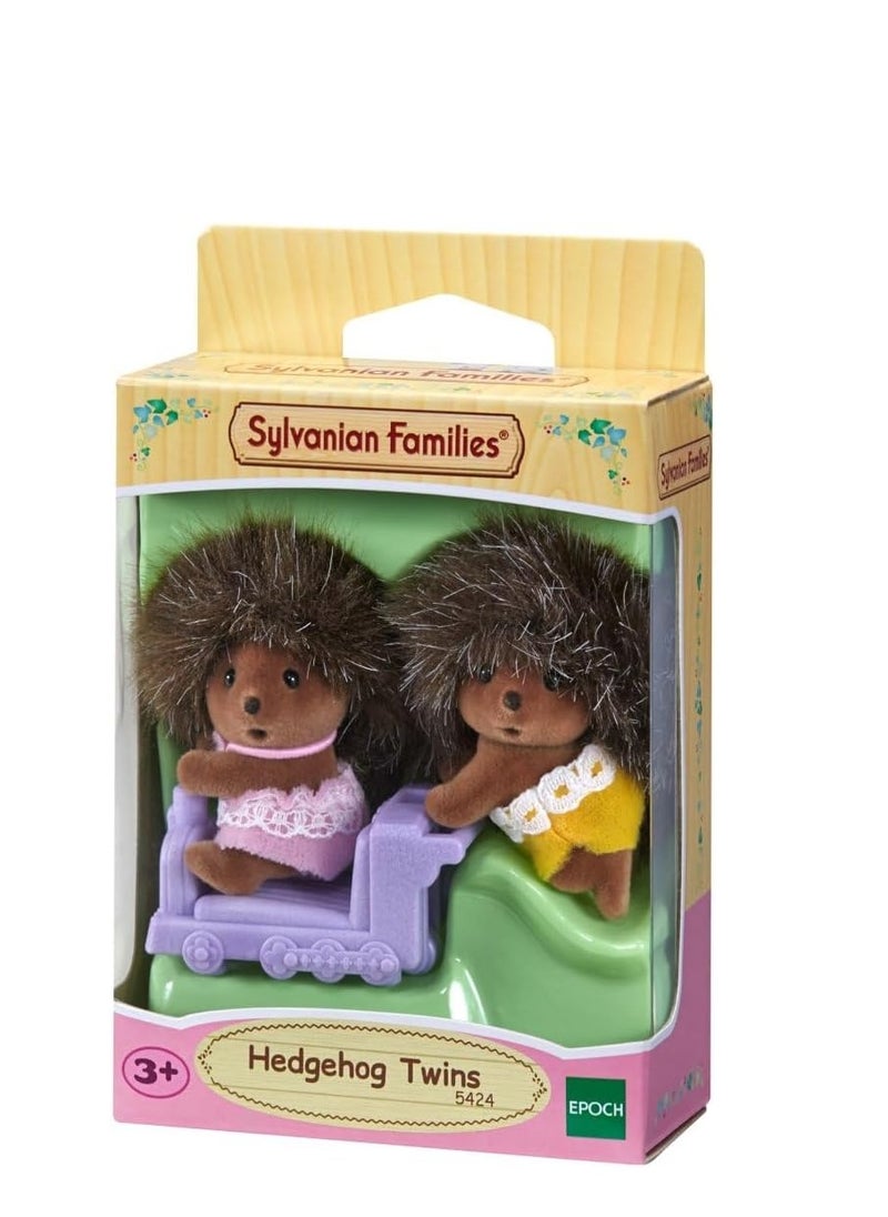 Sylvanian Families - Hedgehog Twins Toy Set - Adorable Hedgehog Doll Twins for Playhouses and Roleplay - Image 1