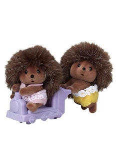 Sylvanian Families Hedgehog Twins Toy Set - Adorable Hedgehog Doll Twins for Playhouses and Roleplay  - Image 4