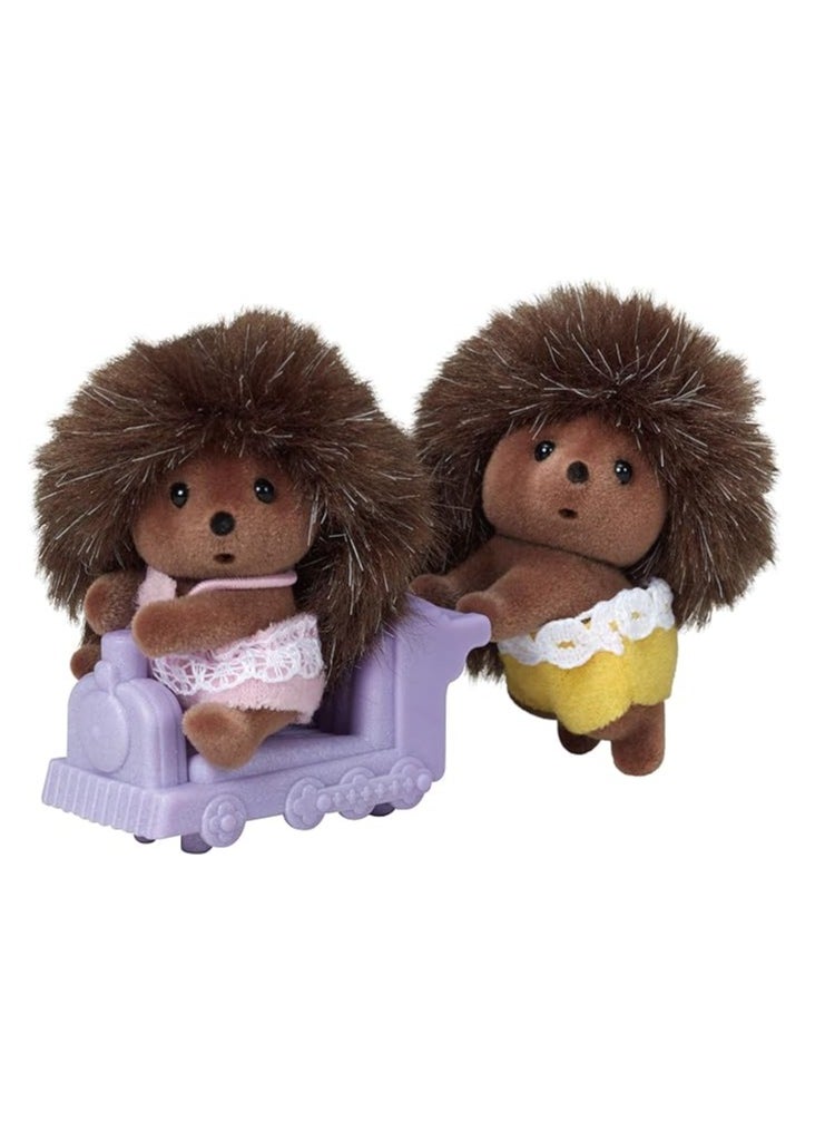 Sylvanian Families - Hedgehog Twins Toy Set - Adorable Hedgehog Doll Twins for Playhouses and Roleplay - Image 1