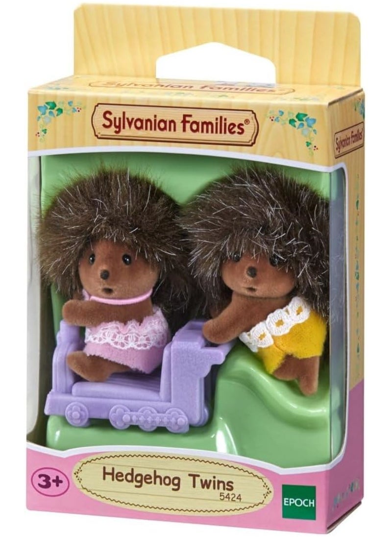 Sylvanian Families - Hedgehog Twins Toy Set - Adorable Hedgehog Doll Twins for Playhouses and Roleplay - Image 1