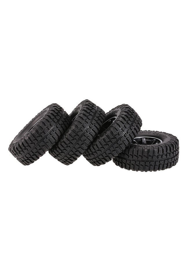 NIBEMINENT 4-Piece Tires With Wheel Rim For RC Rock Crawler AX-3020C  - Image 2