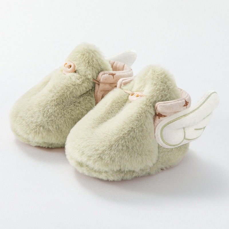 Zuo Zuo Mian Baby Winter Cotton Shoes for Toddlers, Newborn Warm Soft Sole Anti-Shedding Booties for Autumn and Winter - Image 1