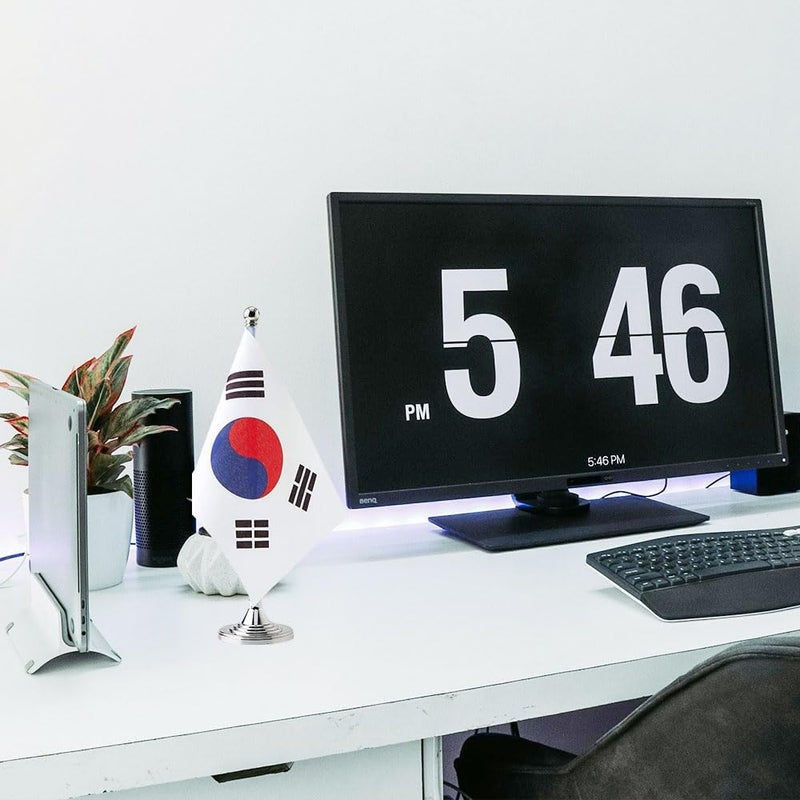 mflagperft South Korea Flag South Korean Flags, Small Mini South Korean Desk Flag, Used for Table Office Classroom Home Patriotic Events Decorations - Image 3
