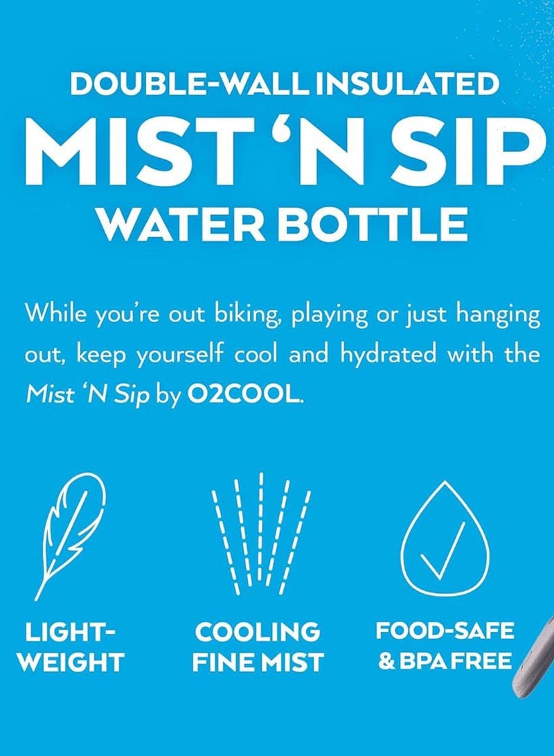 COOL LEVEL Insulated Water Bottle with Sip and Mist Spray Function, Leakproof Spout, Double Walled Aluminum Insulation Keeps Drinks Cool for Hours - Perfect for Sports, Gym, Cycling, Running, Outdoors and More - Image 4