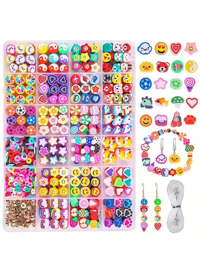 20 قطعة من مجموعة أدوات صنع المجوهرات من الطين اللين لعيد الميلاد للأساور والقلائد والأقراط - Image 2