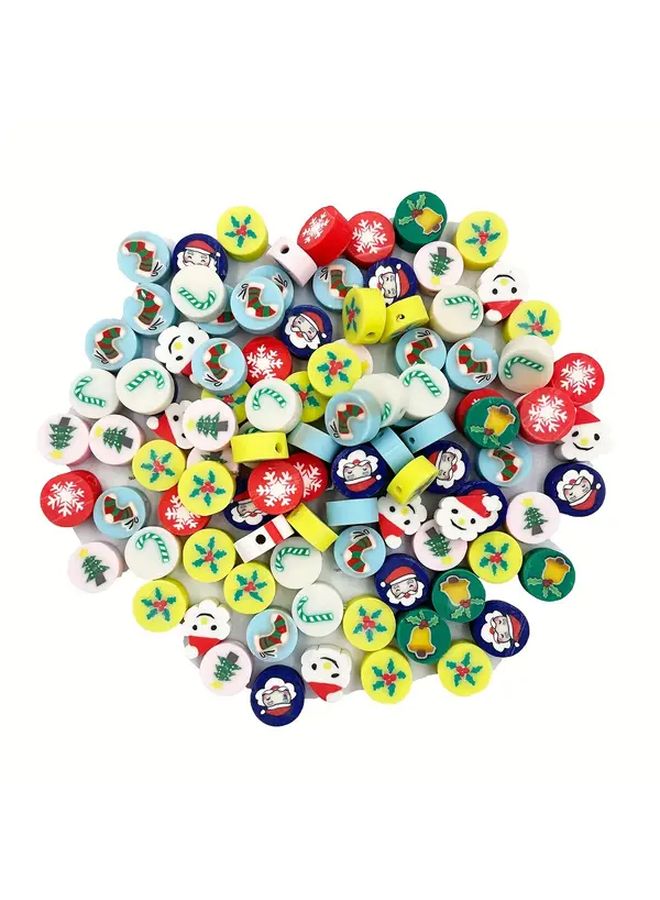 20 قطعة من مجموعة أدوات صنع المجوهرات من الطين اللين لعيد الميلاد للأساور والقلائد والأقراط - Image 1