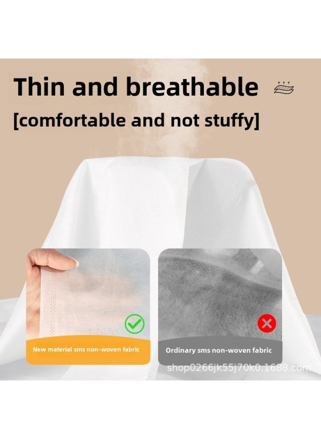 Bedhat Disposable Four-piece Bed Sheet Quilt Cover Pillowcase Dirty And Dust-proof Thickened Hotel Homestay Hospital Travel Use-Color: Single Fitted Sheet Three-piece Set Independent Bag - Image 4