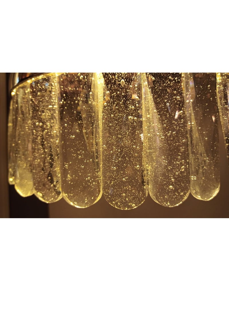 Visionary 3 Colour Changeable French Luxury Modern LED Wall Lamp Wall Light Simple Villa Duplex  Light Decorative American Branch Living Room Crystal Wall Lamp - Image 5