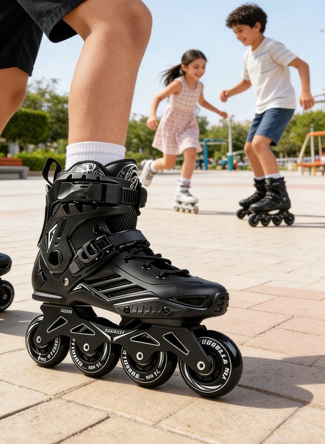 Favarey Inline Skates for Adults and Men, Professional Roller Skates with Ankle Support for Girls and Boys, Outdoor Indoor Inline Skates for Children, Beginners, Unisex, Size 42 - Image 4