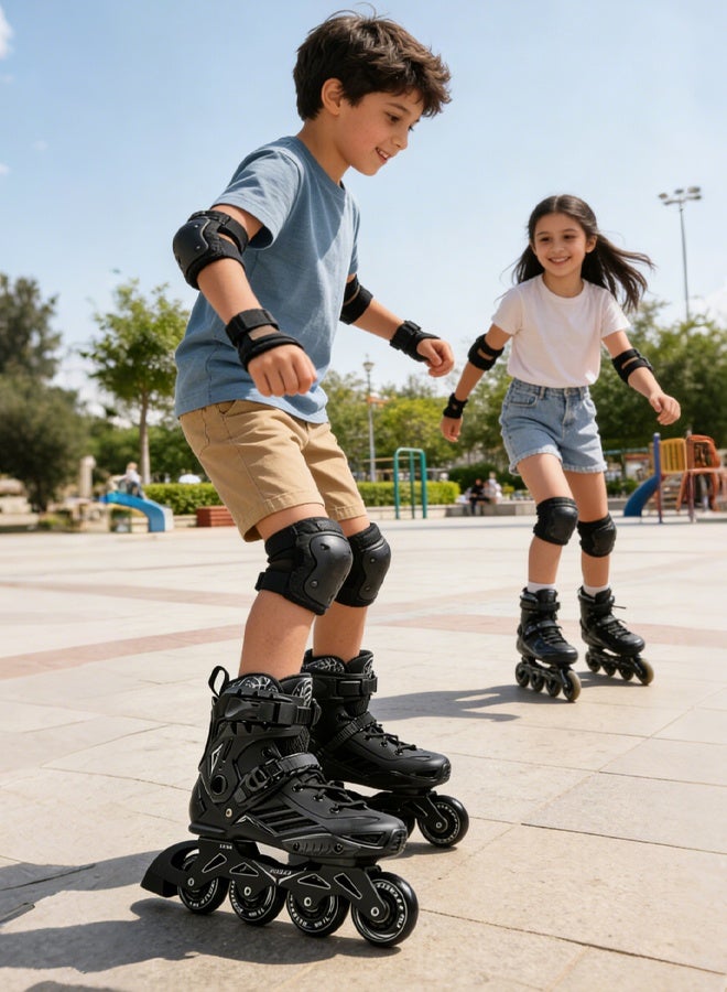 Favarey Inline Skates for Adults and Men, Professional Roller Skates with Ankle Support for Girls and Boys, Outdoor Indoor Inline Skates for Children, Beginners, Unisex, Size 42 - Image 5