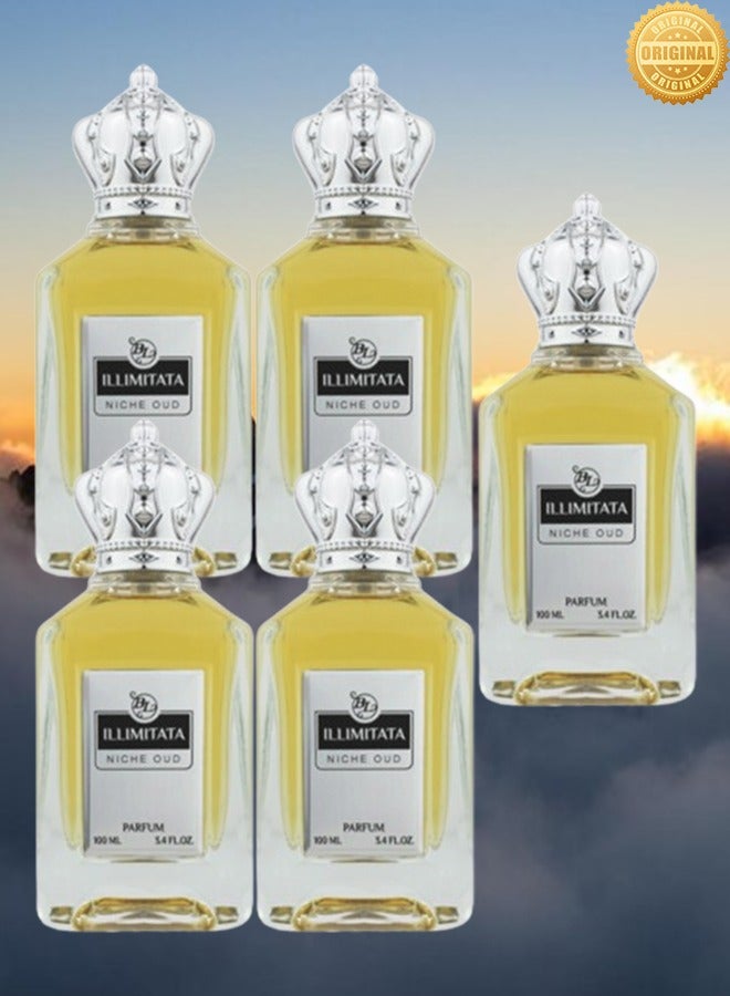BL 5 Pieces Illimitata Niche Oud Parfum EDP 100ML - Image 1