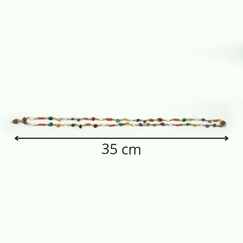 Puja N Pujari Puja N Pujari Crystal Design Garland Mala for God Photo Frames and Idols  - Image 3