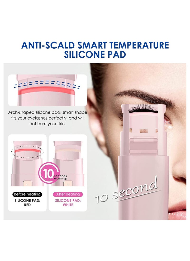 SYOSI - Heated Eyelashes Curler, USB Rechargeable Electric Eyelash Curlers with 3 Level Temp, Quick Heating & Long-Lasting Curling Effect - Image 1