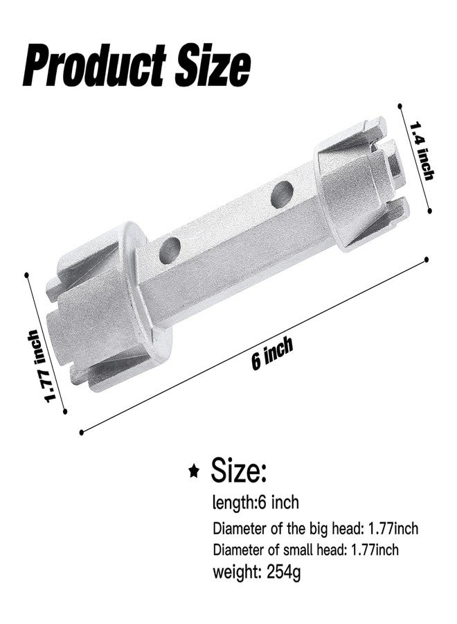 WMAZtool Tub Drain Remover Wrench - Use to Install and Remove Most Bath and Shower Drains and Closet Spuds Square Plastic Toilet Seat Nuts - Image 3