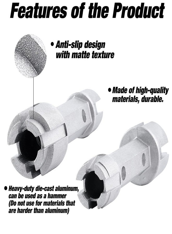 WMAZtool Tub Drain Remover Wrench - Use to Install and Remove Most Bath and Shower Drains and Closet Spuds Square Plastic Toilet Seat Nuts - Image 4