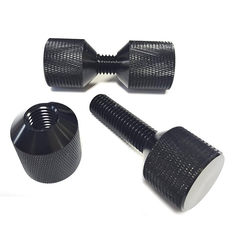 1-1/8 Inch Double Pin Set 6061 Aluminum 2-Hole Flange Black - Image 5