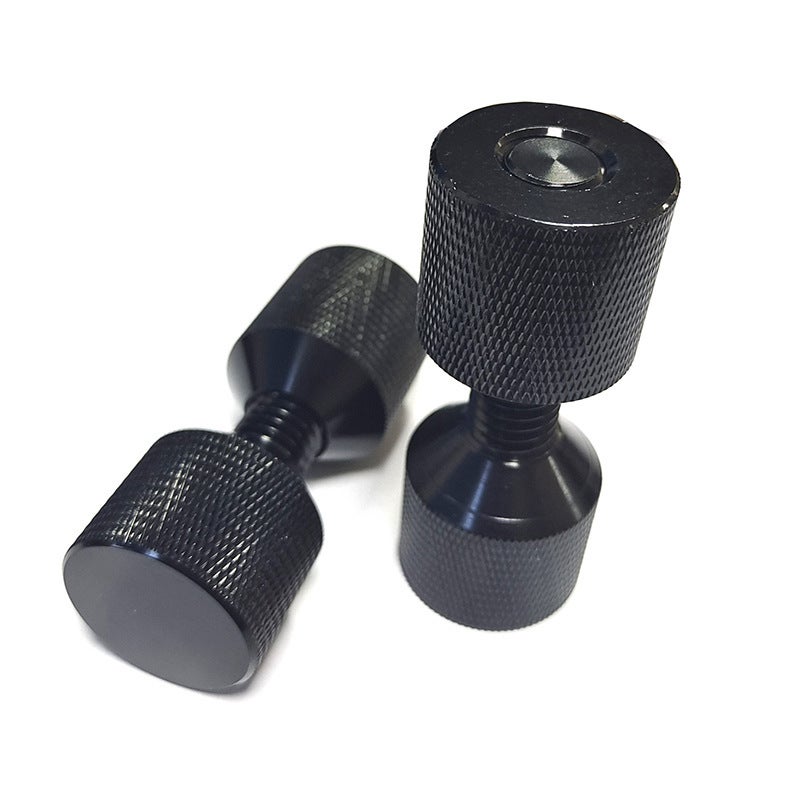 1-1/8 Inch Double Pin Set 6061 Aluminum 2-Hole Flange Black - Image 3