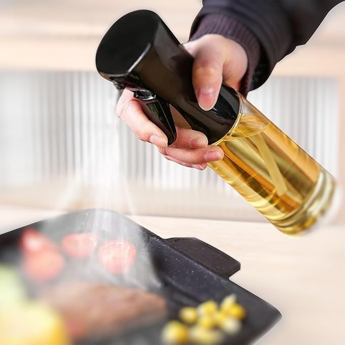 Botash olive oil spray bottle for cooking200 ml glass oil dispenser bottle spray mister refillable food grade oil vinegar spritzer sprayer for air fryer salad baking grilling1pcsmulticolour - Image 1