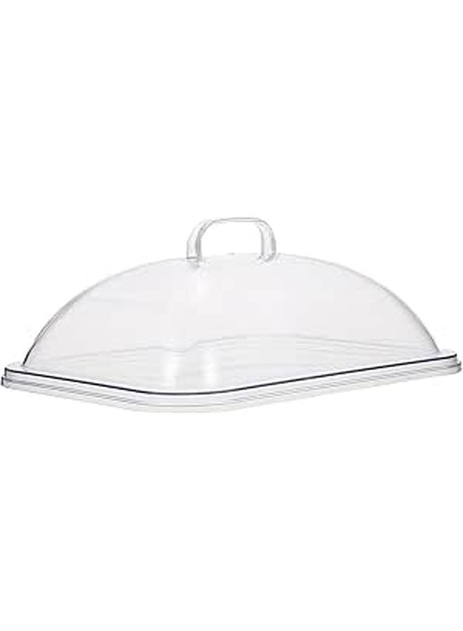 Acrylic Food Cover Tent With Handle 27x21cm Dessert Snack Protector Dome For Cake Fruit - Image 1
