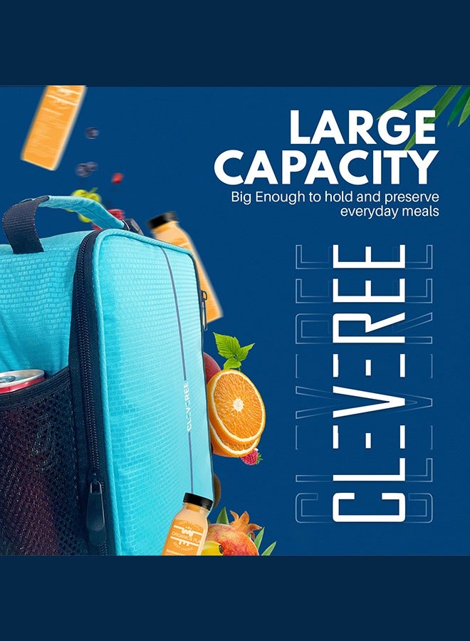 CLEVEREE Lunch Bag - Insulated Lunch Bags for Women, Men, Leakproof Thermal Lunch Box Bag for Kids Adults - Large Lunch Bag Reusable Cooler Meal Prep Lunch Bag for Work, School, and Picnic - Image 2