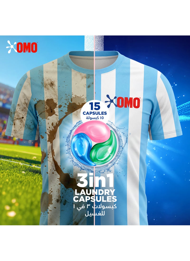 Omo Limited Edition - Active 3in1 Laundry Capsules Eucalyptus Freshness - Image 5