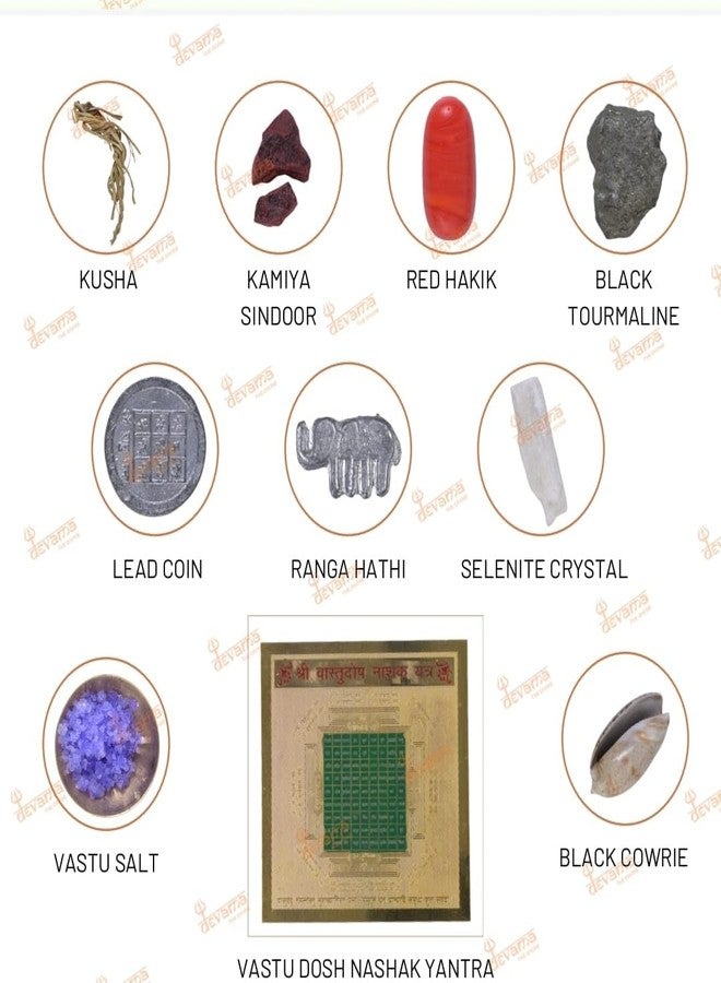 DEVAMA THE DIVINE Vastu Dosh Nivaran Potli Kit | Complete Vastu Remedies Set for Home, Office & Shop | Energized Spiritual Items to Remove Negative Energy & Vastu Defects - Image 3