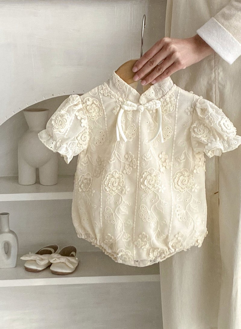 الصيف حديث الولادة فتاة الموضة Playsuit الرضع فتيات قصيرة الأكمام Romper - Image 1