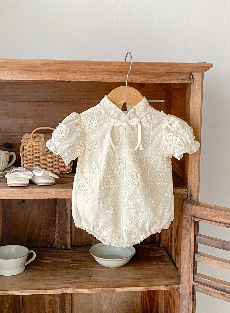 الصيف حديث الولادة فتاة الموضة Playsuit الرضع فتيات قصيرة الأكمام Romper - Image 2