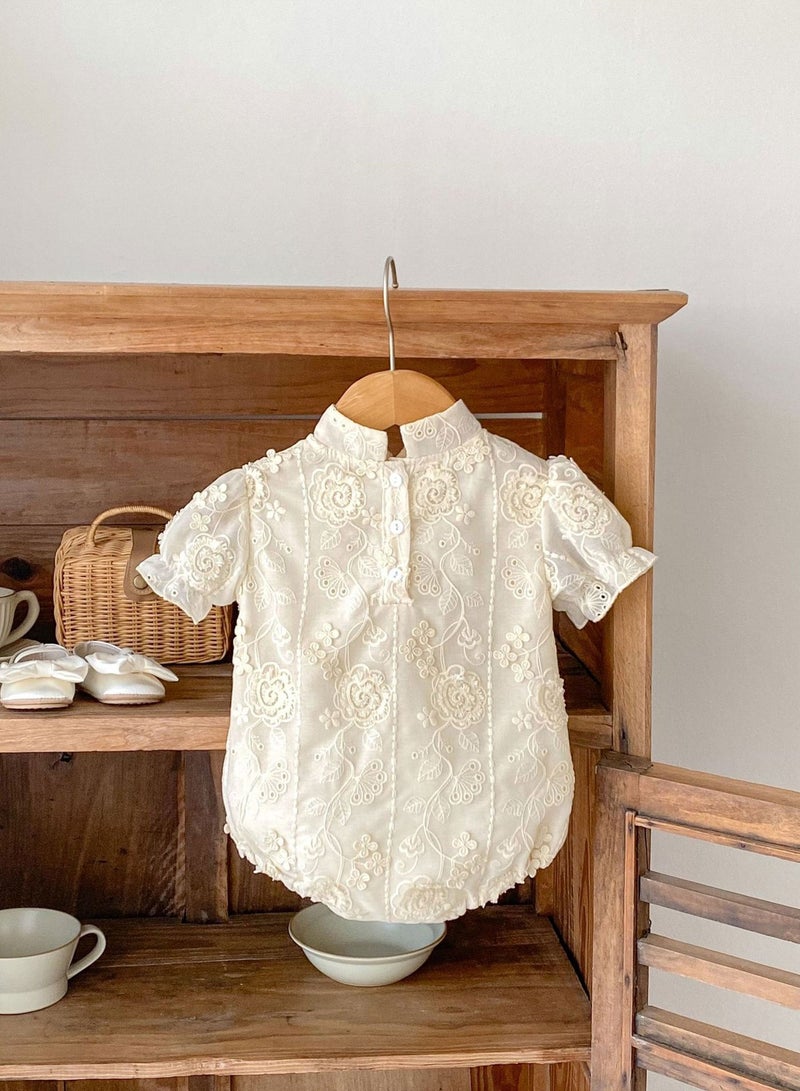 الصيف حديث الولادة فتاة الموضة Playsuit الرضع فتيات قصيرة الأكمام Romper - Image 3